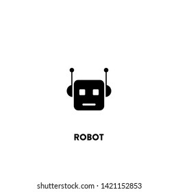 robot icon vector. robot sign on white background. robot icon for web and app