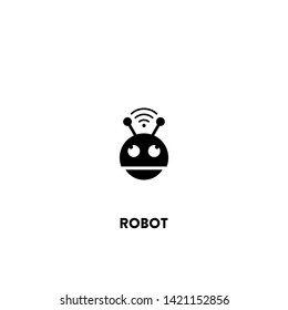 robot icon vector. robot sign on white background. robot icon for web and app