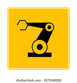 robot icon in yellow background