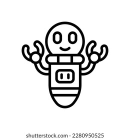 robot icon for your website design, logo, app, UI.