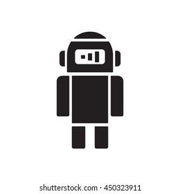 Robot Icon.Flat Design.