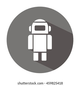Robot icon.Flat design.