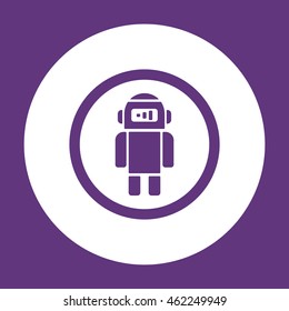 Robot icon.Flat design.