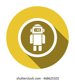 Robot icon.Flat design.