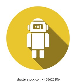 Robot icon.Flat design.