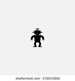 robot icon.robot vector on gray background