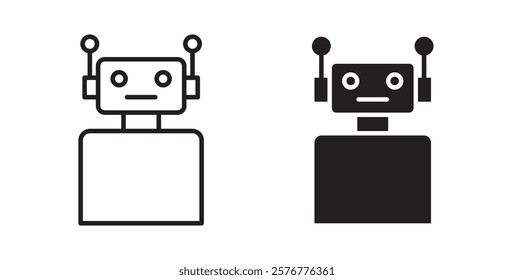 Robot icons pack for ui designs