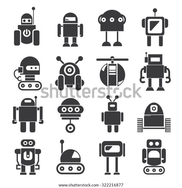 Nabor Znachkov Robota Vektornyj Robot Stokovye Izobrazheniya V Hd I Milliony Drugih Stokovyh Fotografij Illyustracij I Vektornyh Izobrazhenij Bez Licenzionnyh Platezhej V Kollekcii Shutterstock Ezhednevno Dobavlyayutsya Tysyachi