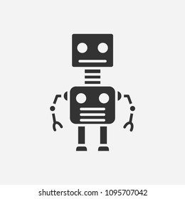 Robot icon,texnology illustration, vector bot sign symbol