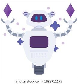 Robot illustator vector, very cool