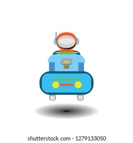  robot illustration. Vector illustration