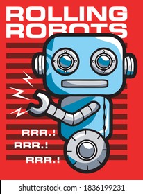  Robot  image vector illustration for t shirt or cards