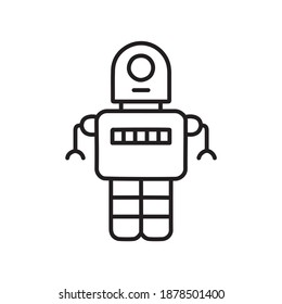 Icono de línea de tecnología de la información robada