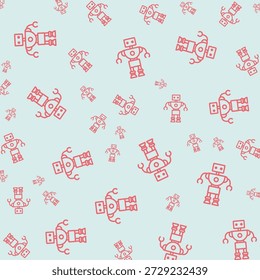Roboter Innovation niedliches Element trendy Design Vektor Illustration bunter Hintergrund.eps