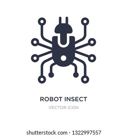 robot insect icon on white background. Simple element illustration from Technology concept. robot insect sign icon symbol design.