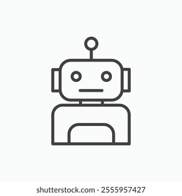 Robot isolated icon. vector illustration.