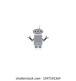 
the robot job helper logo is gray