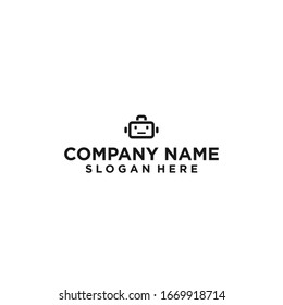 Design-Vektorillustration des Roboter-Logos