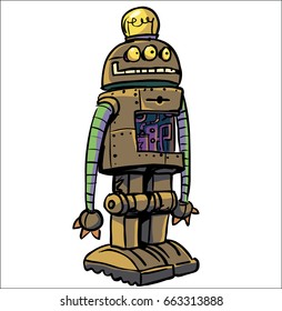robot with Lamp