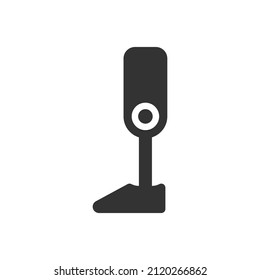 robot leg icon - Artificial leg icon