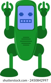 Elemento de Vector de alfabeto de letra robot