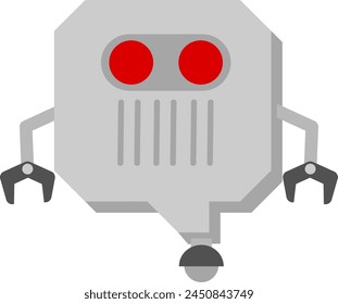 Elemento de Vector de alfabeto de letra robot