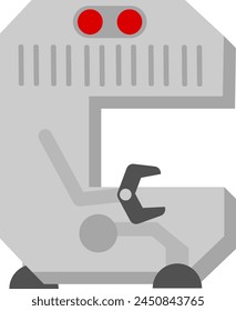 Elemento de Vector de alfabeto de letra robot