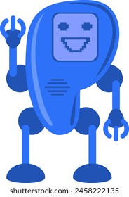 Robot Letter Alphabet Vector Element