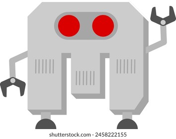 Elemento de Vector de alfabeto de letra robot