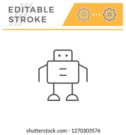 Robot line icon