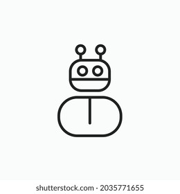 Symbol für die Roboterlinie für Business-Website, -Apps und vieles mehr