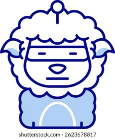Robot Line vector Icon Design