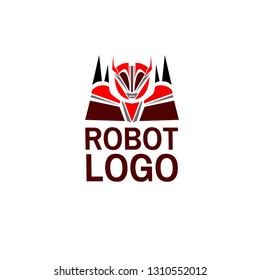 robot logo for company, organization or team, robot has mean symbol of technology