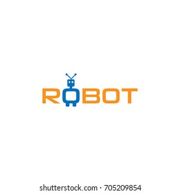 Robot Logo Creative Unique Concept Stock Vector (Royalty Free ...