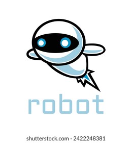 Design-Konzept des Robot-Logos universeller Roboter-Logo-Vektor.