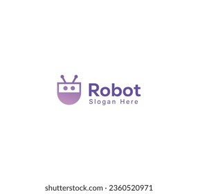 Diseño del logotipo del robot, logotipo del robot, diseño del logotipo del robot moderno
