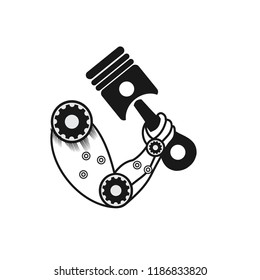 Robot logo design vector template
