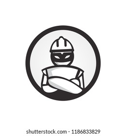 Robot logo design vector template