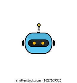 Robot Logo Design Vector Template