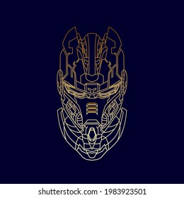 robot logo icon for kids fashion and technology company, vector design