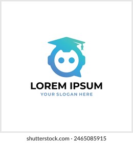 Roboterlogo oder -symbol im Zusammenhang mit künstlicher Intelligenz