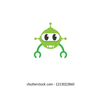 Robot logo illustration