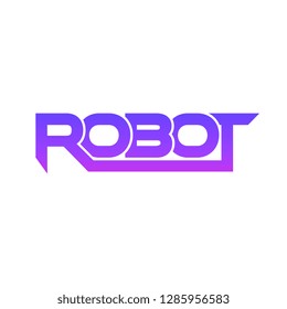 ROBOT logo letter design