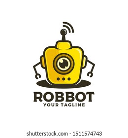 Robot logo smart vector design