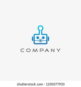 Robot Logo Template art design