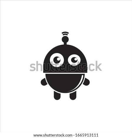  robot logo Template Design Vector