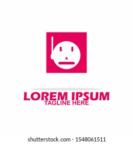 
Robot Logo Template. Vector Illustration. Flat, Simple, And Modern Design.