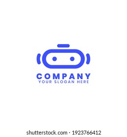 Robot Logo Vorlage vektor. Logo der modernen Roboterfirma