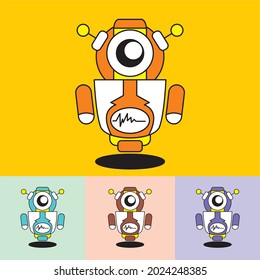 robot logo vector - chat bot - future technology - Artificial Intelligence - best for your business mascot