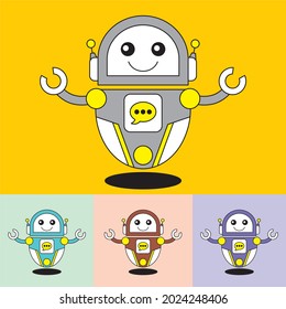 robot logo vector - chat bot - future technology - Artificial Intelligence - best for your business mascot